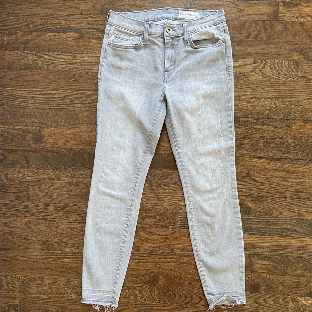 Pistola Light Gray Ankle Jeans